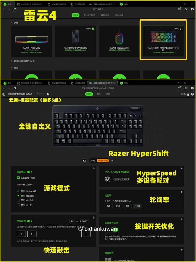 黑寡妇蜘蛛V4矮轴竞技极速版体验新葡京博彩轻薄矮轴指尖狂飙：雷蛇(图17)